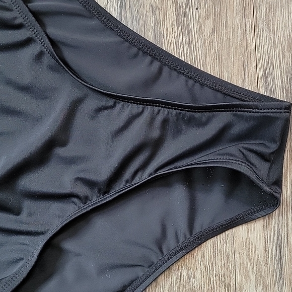 Black & White Mesh One Piece Swim - Picture 5 of 12